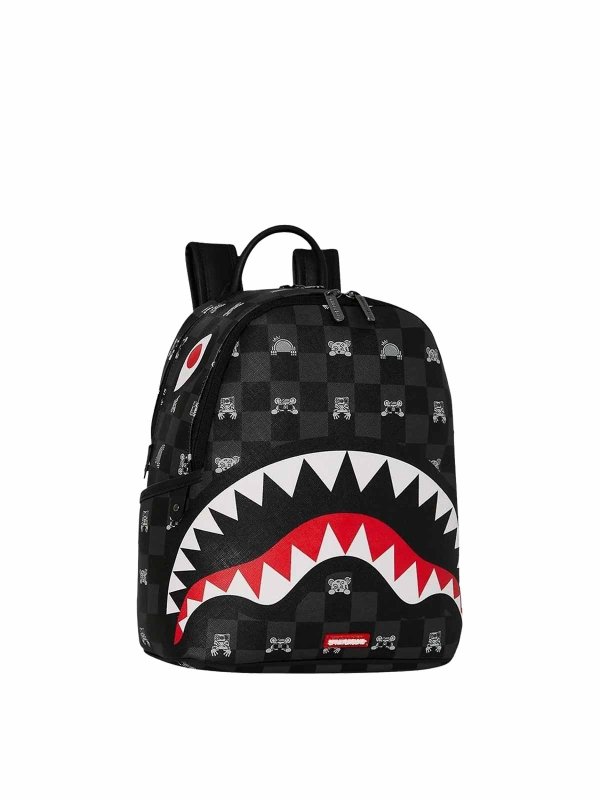 SPRAYGROUND: backpacks online - Gray Peeking Character Savage