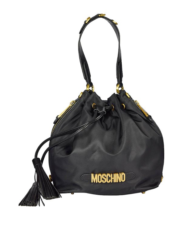 MOSCHINO: ショルダーバッグ - ショルダーバッグ - 黒