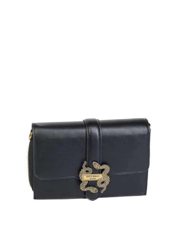 JUST CAVALLI: クラッチバッグ - クラッチバッグ - 黒