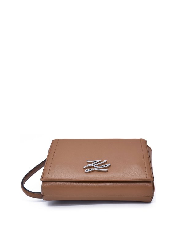 クロスボディバッグ - キャメル shop online: KARL LAGERFELD
