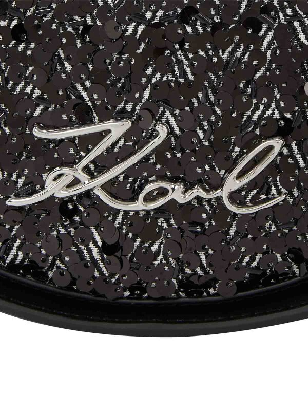クロスボディバッグ - 黒 shop online: KARL LAGERFELD