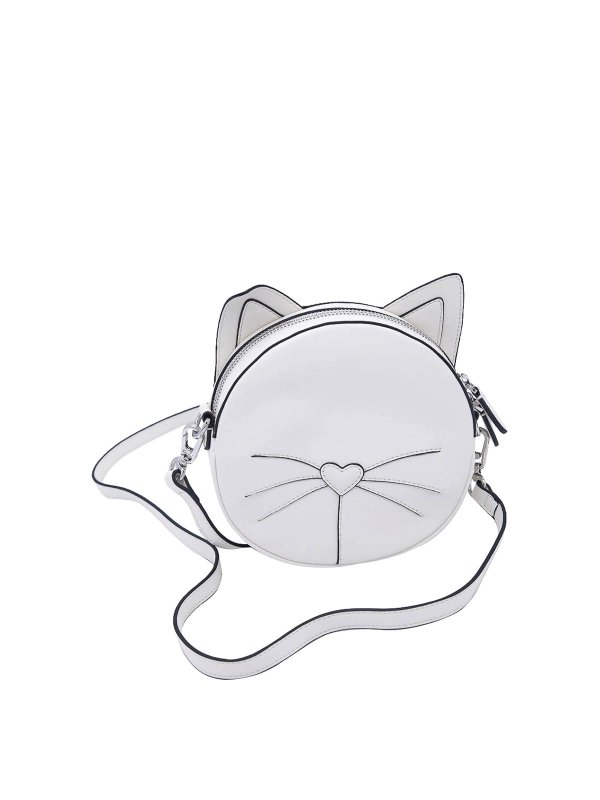 KARL LAGERFELD: クロスボディバッグ - クロスボディバッグ - クリーム