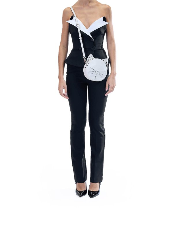 The Best Shops KARL LAGERFELD: クロスボディバッグ - クロスボディバッグ - クリーム