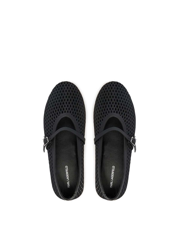 フラットシューズ - 黒 shop online: KARL LAGERFELD