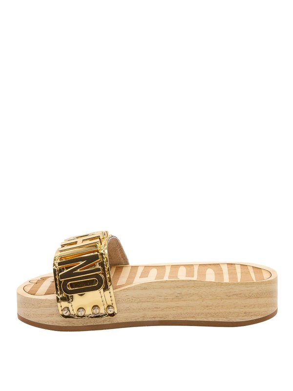 MOSCHINO: Mules online - Mules - Or