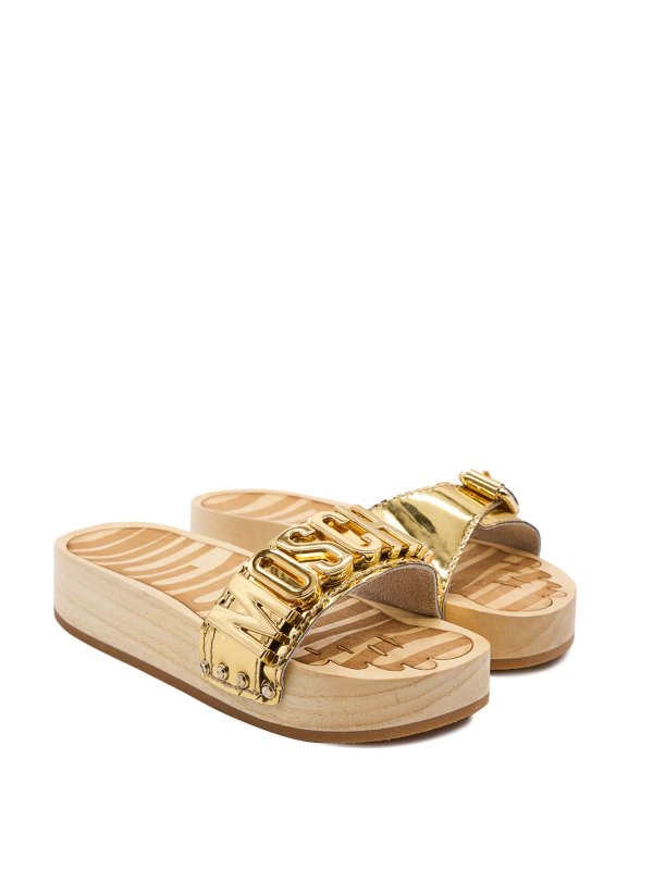 The Best Shops MOSCHINO: Mules - Mules - Or