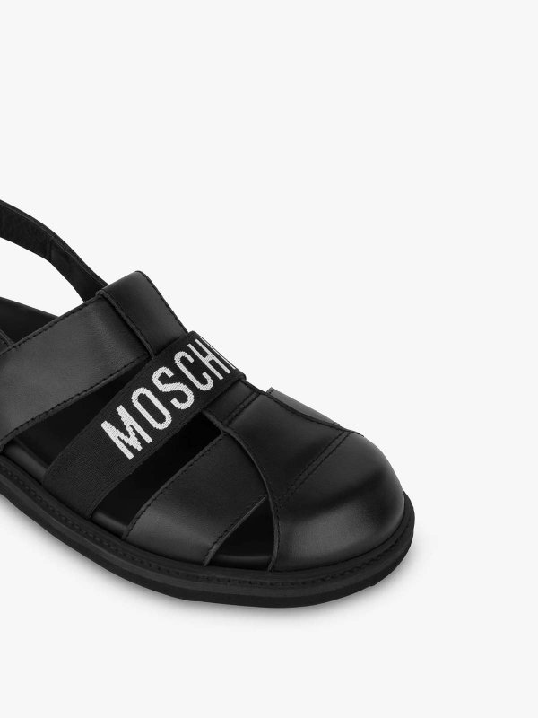 サンダル - 黒 shop online: MOSCHINO