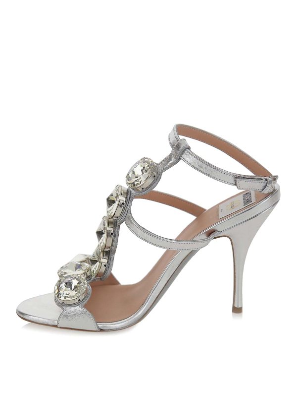 MOSCHINO: Sandalen online - Sandalen - Silber