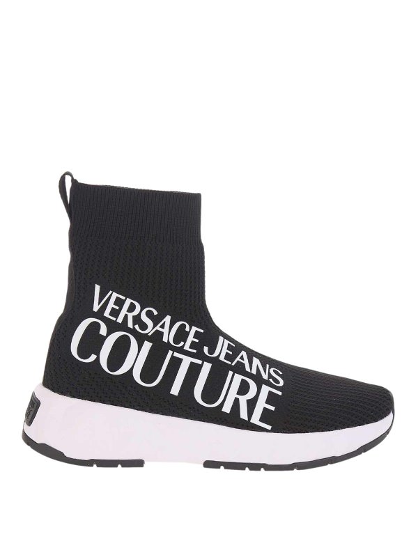 Versace Jeans Couture: Chaussures de sport - Baskets - Noir