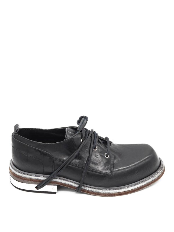 BIKKEMBERGS: classic shoes - Met Hole Derby