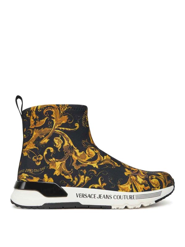 Versace Jeans Couture: Chaussures de sport - Baskets - Noir