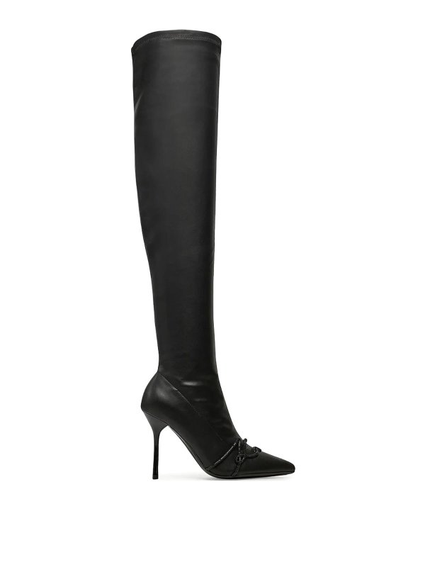 KARL LAGERFELD: ブーツ - ブーツ - 黒