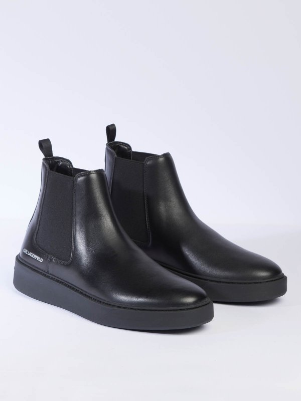 アンクルブーツ - 黒 shop online: KARL LAGERFELD
