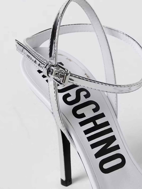 サンダル - 銀 shop online: MOSCHINO