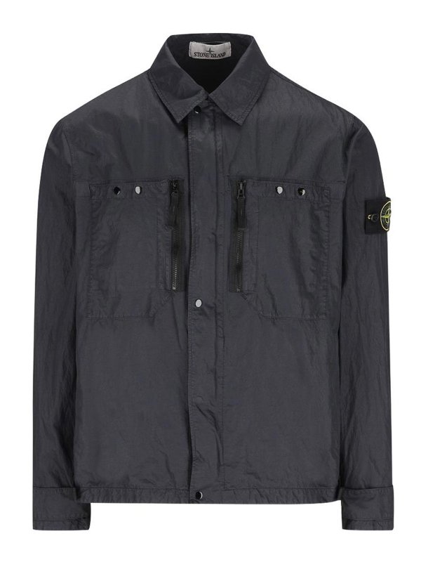 STONE ISLAND: シャツ - シャツ - ブルー