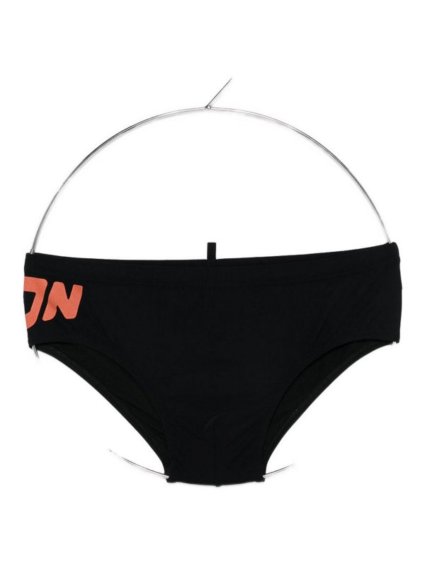 DSQUARED2: Shorts de bain - Short De Bain - Noir