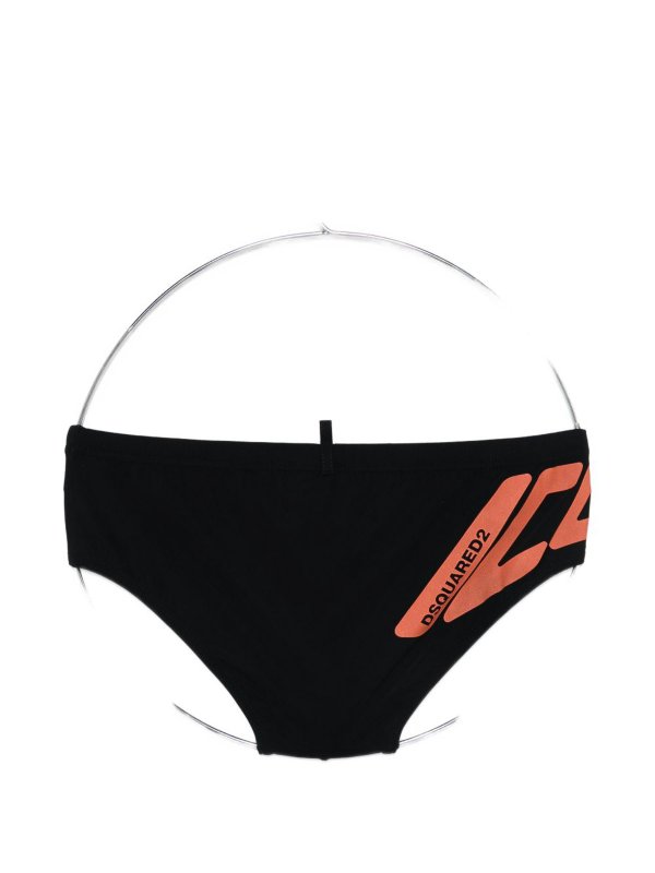 The Best Shops DSQUARED2: Shorts de bain - Short De Bain - Noir