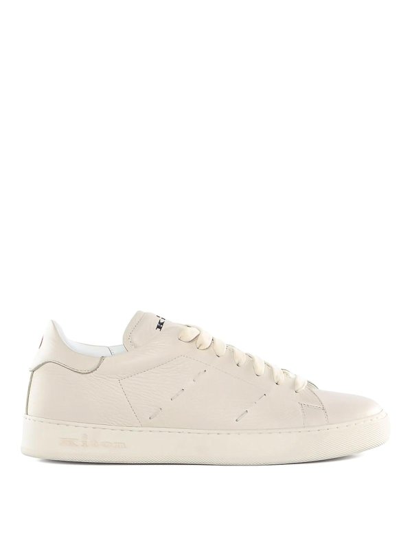 KITON: Chaussures de sport - Baskets - Crème