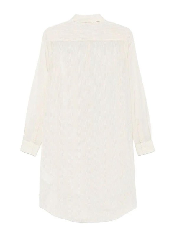 ASPESI: Knielange Kleider online - Knielanges Kleid - Creme