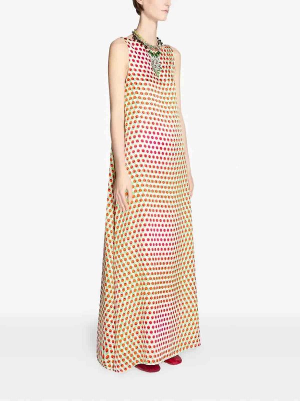 DRIES VAN NOTEN: Maxi robe online - Maxi Robe - Beige Clair