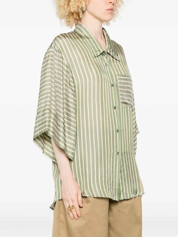 Chemise - Vert shop online: DRIES VAN NOTEN