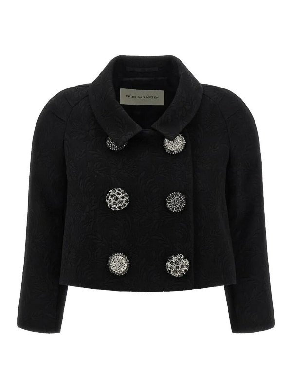 DRIES VAN NOTEN: Vestes de costume - Blazer - Noir