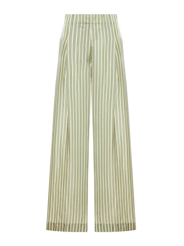 DRIES VAN NOTEN: カジュアルトラウザー - カジュアルパンツ - 緑