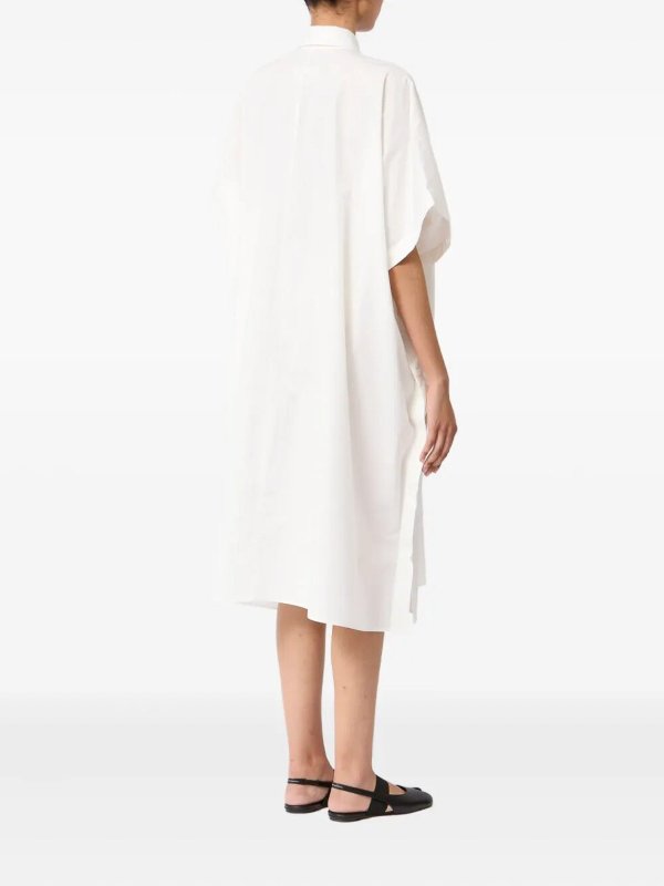 膝丈ドレス - 白 shop online: MM6 MAISON MARGIELA