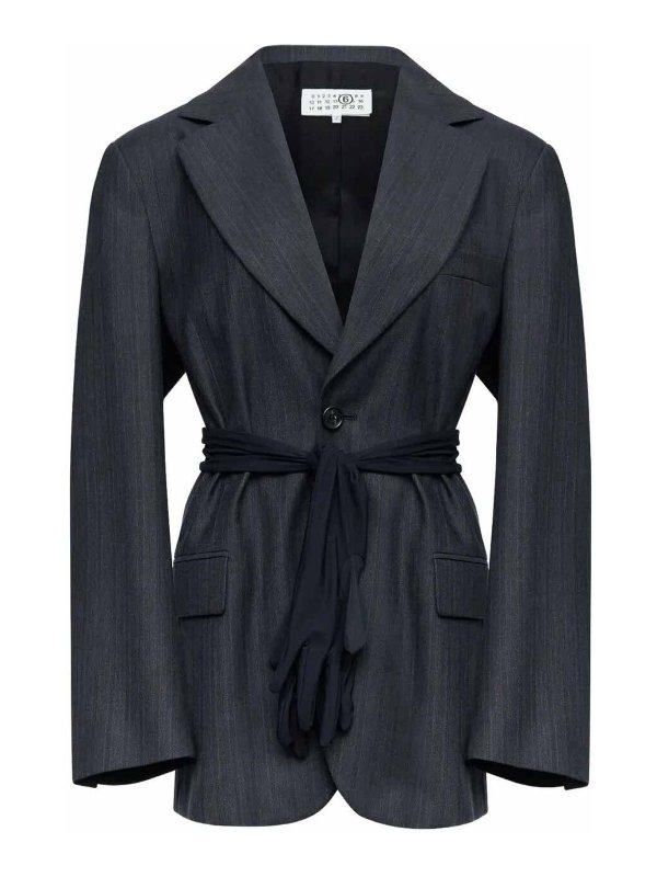 MM6 MAISON MARGIELA: Blazer - Blazer - Blanco