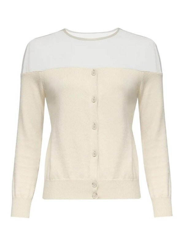 MM6 MAISON MARGIELA: カーディガン - カーディガン - 白