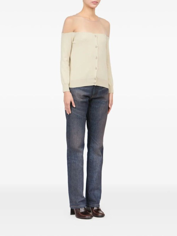 The Best Shops MM6 MAISON MARGIELA: カーディガン - カーディガン - 白