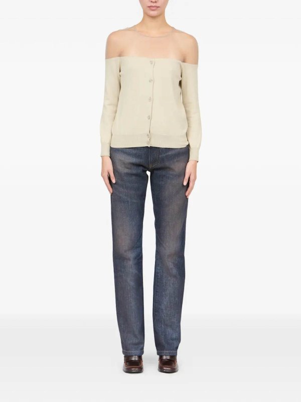 カーディガン - 白 shop online: MM6 MAISON MARGIELA