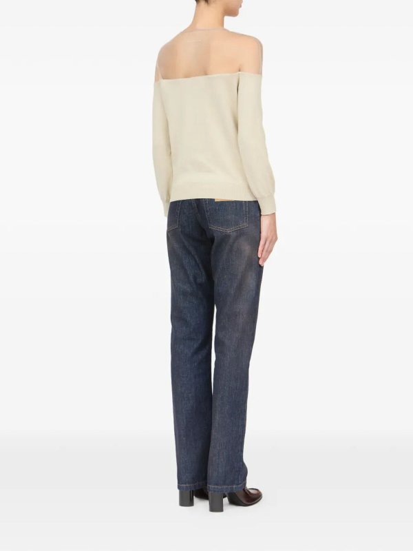 The Best Shops MM6 MAISON MARGIELA: カーディガン - 白