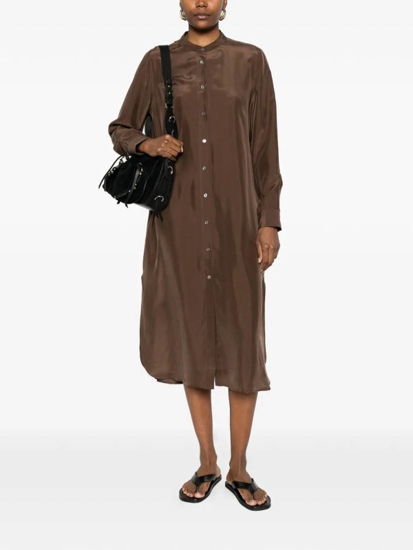 P.A.R.O.S.H. buy online Maxikleid - Dunkelbraun
