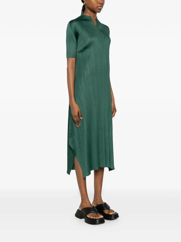 PLEATS PLEASE ISSEY MIYAKE buy online 膝丈ドレス - 緑