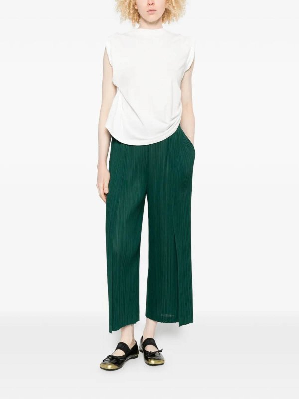 PLEATS PLEASE ISSEY MIYAKE: Casual Hosen online - Casual Hose - Grün