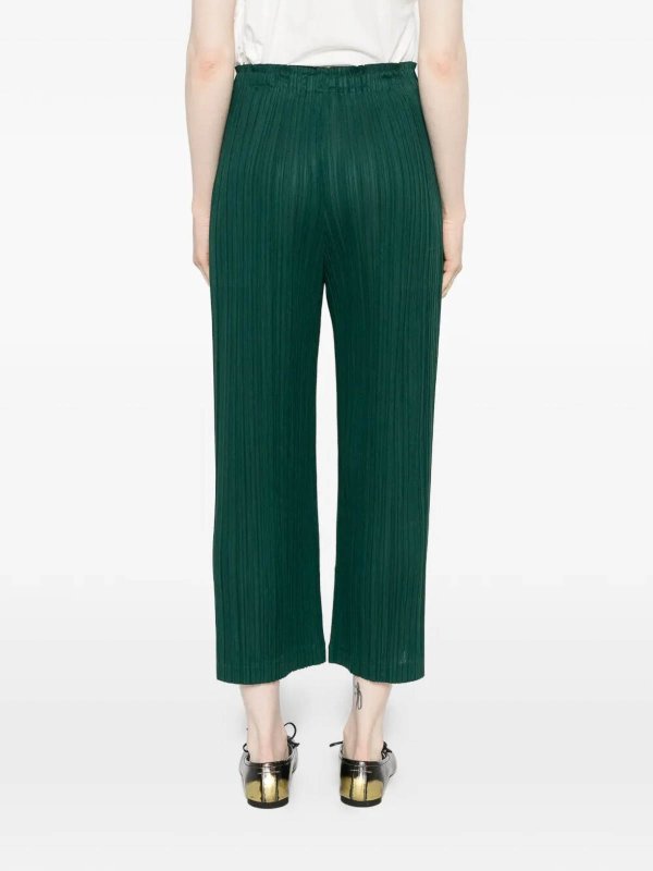 The Best Shops PLEATS PLEASE ISSEY MIYAKE: Casual Hosen - Casual Hose - Grün