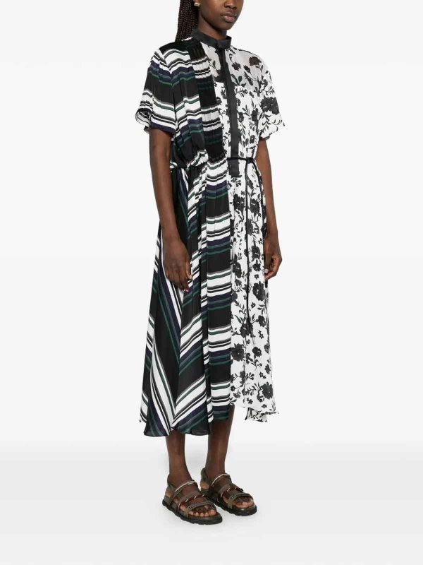 Pattern Mix Dress shop online: Sacai