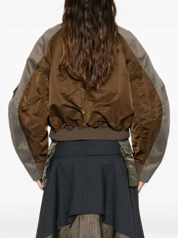 膝丈コート - ブラウン shop online: Sacai