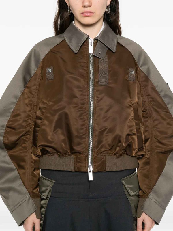 Sacai buy online 膝丈コート - ブラウン