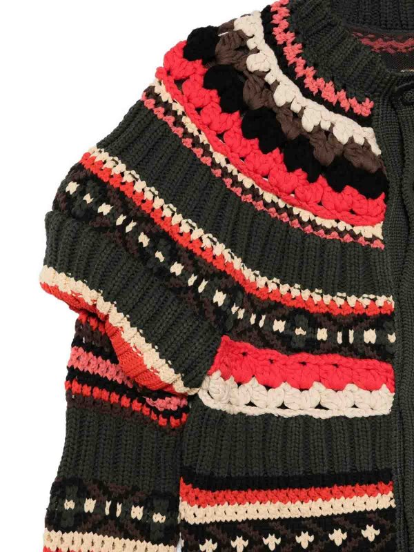 Sacai: カーディガン online - カーディガン - ライトブラウン