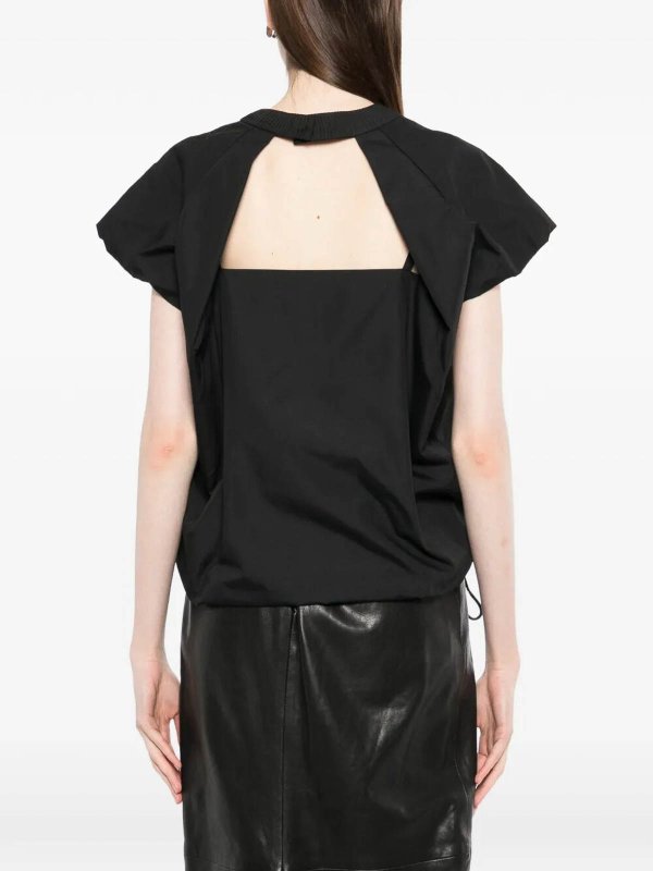 Sacai: クルーネック online - クルーネック - 黒