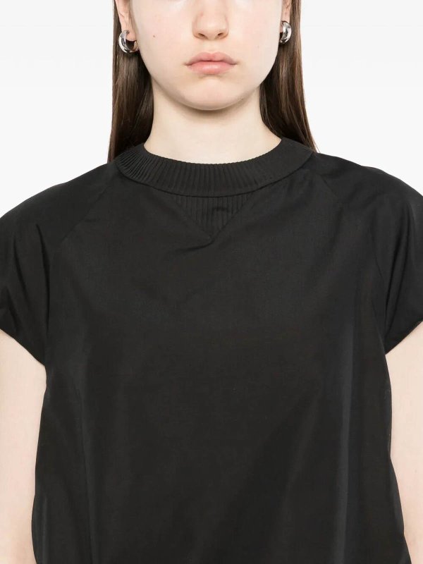 The Best Shops Sacai: クルーネック - クルーネック - 黒