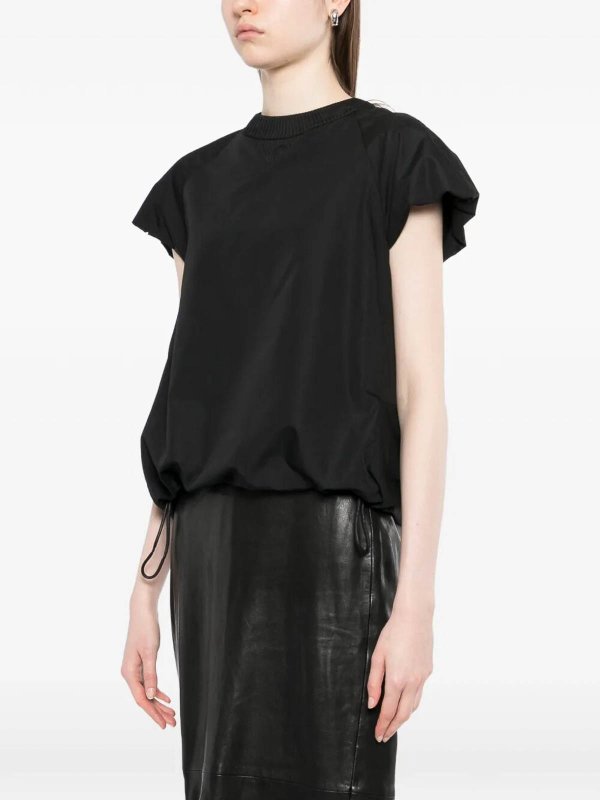 クルーネック - 黒 shop online: Sacai