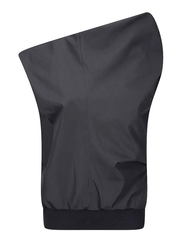 Sacai: crew necks - Poplin Pullover