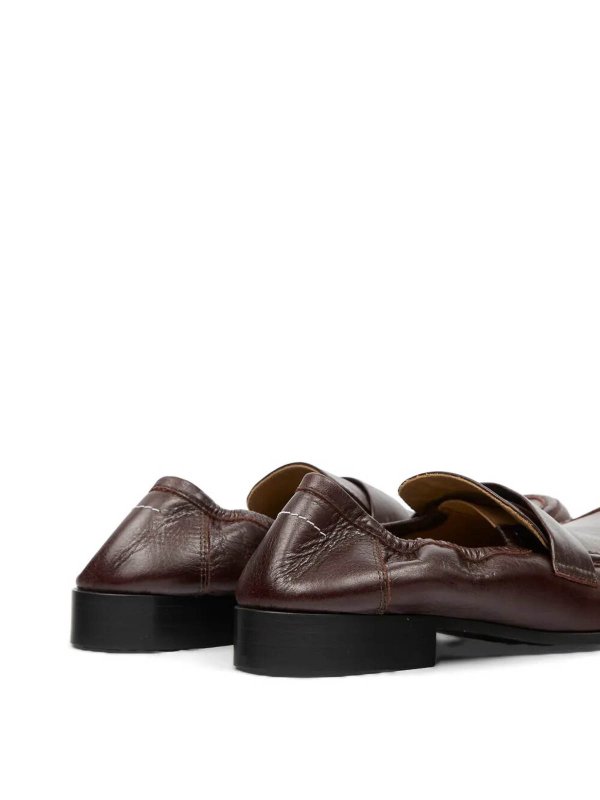 The Best Shops MM6 MAISON MARGIELA: ロファー＆スリッパ - ローファー - ブラウン