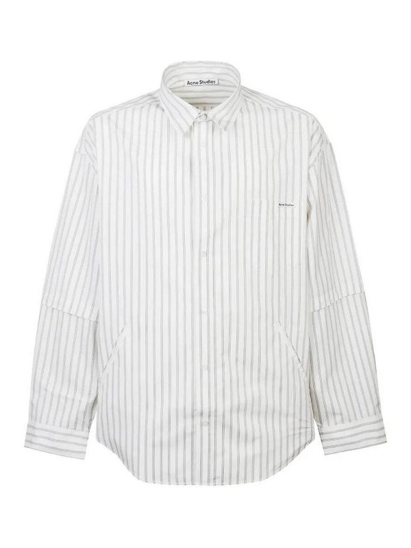 Acne Studios: シャツ - シャツ - グレー