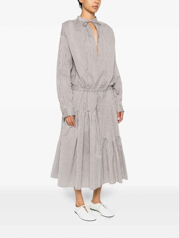The Best Shops DRIES VAN NOTEN: マキシドレス - マキシドレス - ブラウン
