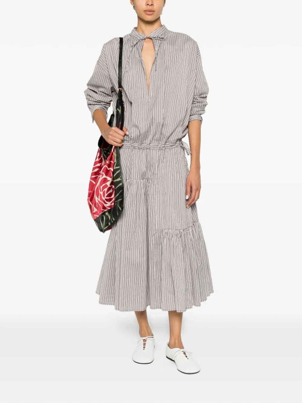 DRIES VAN NOTEN buy online マキシドレス - ブラウン