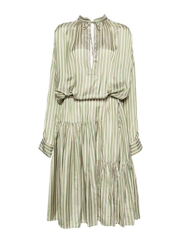 DRIES VAN NOTEN: マキシドレス - マキシドレス - グレー
